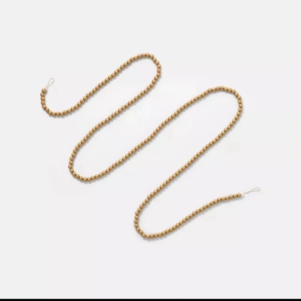 Threshold Studio McGee Bead Decorative Garland Gold